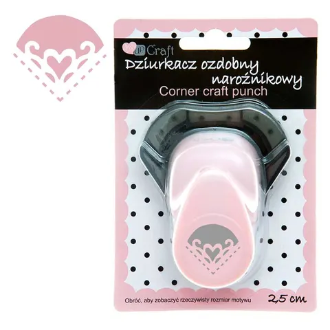 Dziurkacz ozdobny narożnikowy do papieru dpCraft 2.5 cm - serce