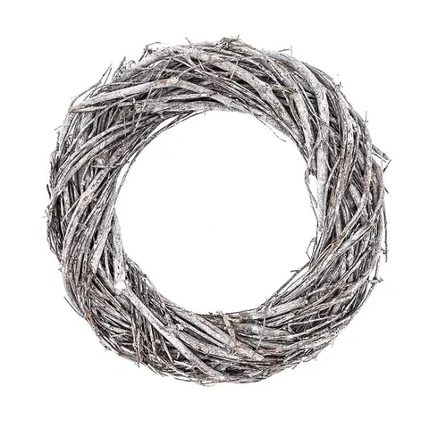 Wianek z gałązek bielony dpCraft 20 cm