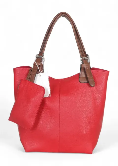 Torebka damska shopper 2w1 Saszetka na pasku
