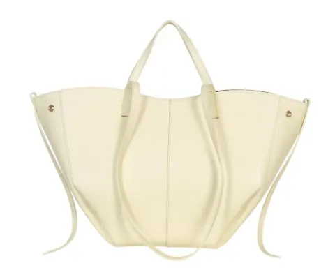 Żółta skórzana torba damska Shopper XL | BESTSELLER | Vera Pelle
