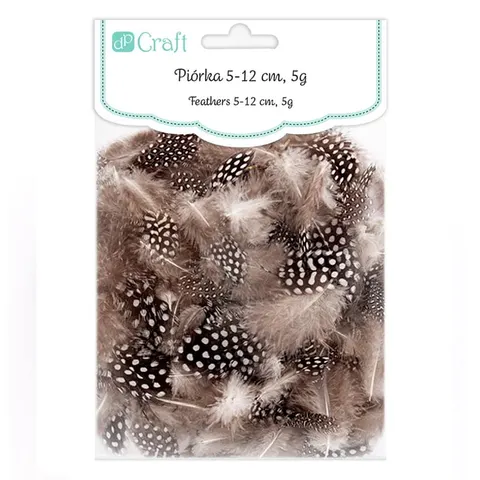Piórka naturalne przepiórcze dpCraft 5 g, 5 - 12 cm