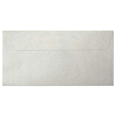 Koperta DL 150 g Pearl - srebrna ciepła - 10 szt.