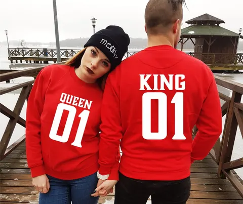 Bluzy KING QUEEN Bluzy dla par BLUZY DLA ZAKOCHANYCH