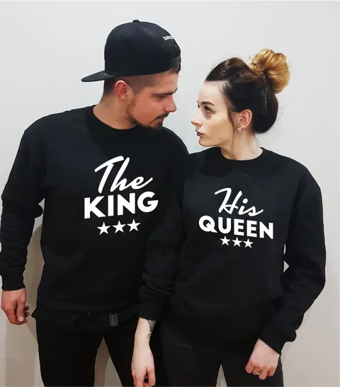 The King His Queen Bluzy dla Par Bluzy dla par