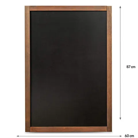 Tablica kredowa chalky board menu ciemna rama 60 x 87 cm