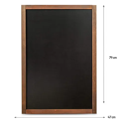 Tablica kredowa ścienna na menu w drewnianej ramie 47 x 79 cm