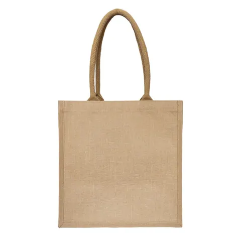 Torba zakupowa juco z szerokim dnem 20 cm LOGO 25 szt.