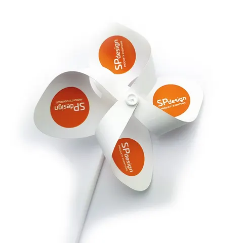 Wiatraczki reklamowe ECONOMY średnica 17cm Nadruk dwustronny