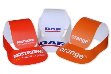 Czapki reklamowe papierowe - nadruk jednostronny od 50 szt.