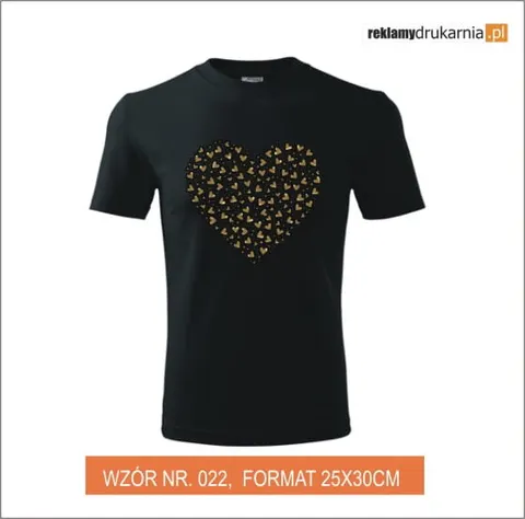 Serce - złota folia flex!
