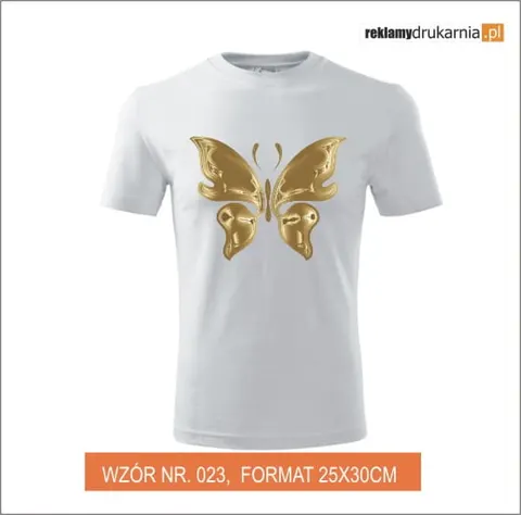 Motyl - złota folia flex!