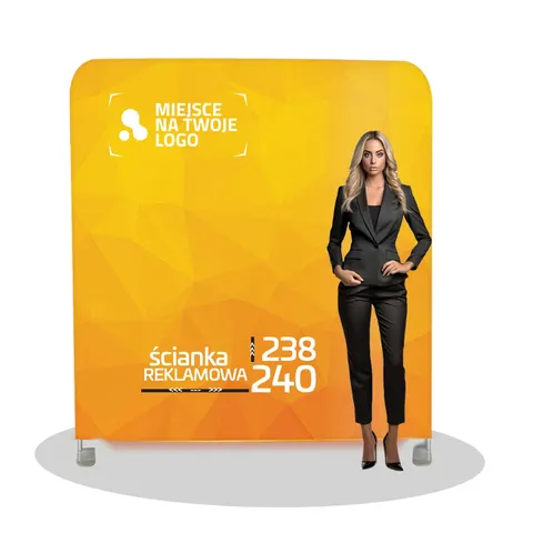 Ścianka reklamowa - prosta 240 cm x 238 cm