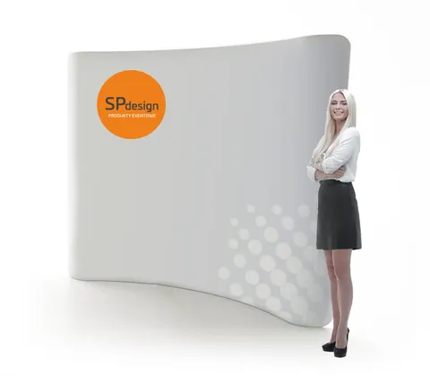 Ścianka ŁUK 250 x 228 cm - materiał tekstylny z zamkiem