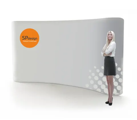 Ścianka ŁUK 500 x 228 cm - materiał tekstylny z zamkiem