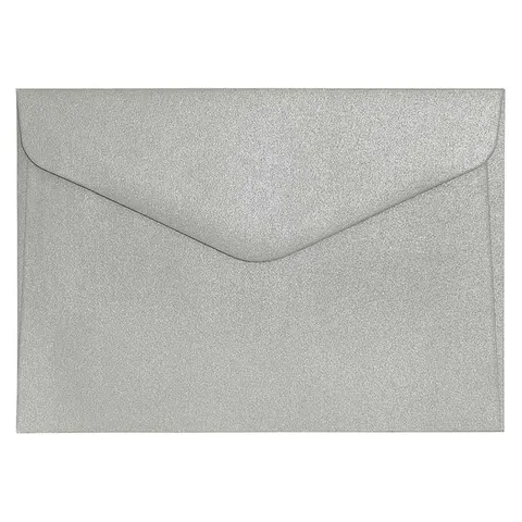 Koperta C6 120 g Pearl - srebrna - 10 szt.