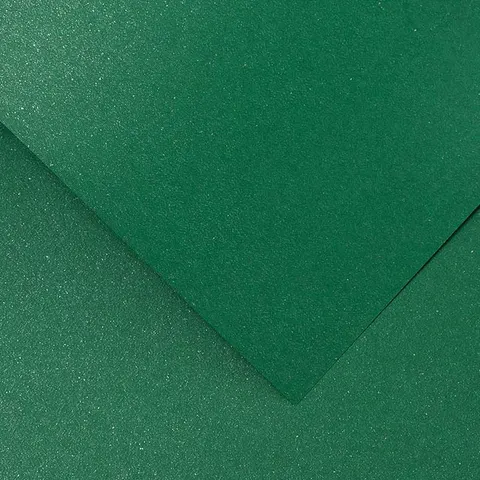 Papier ozdobny z drobinkami Mika zielony - A4, 240 g, 20 ark.