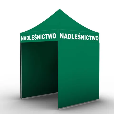 Namiot dla NADLEŚNICTWA 2x2 m w kolorze zielonym