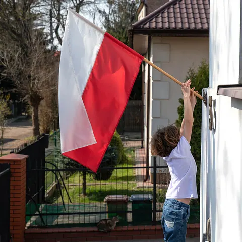 Flaga Polski 100 x 60 cm