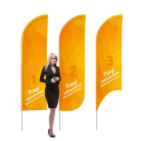 Winder reklamowy Łuk 450x90 cm (390x90 cm) Beach flaga