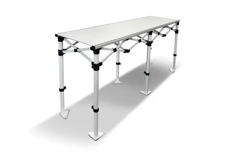 Składany stół aluminiowy 190 x 55 cm