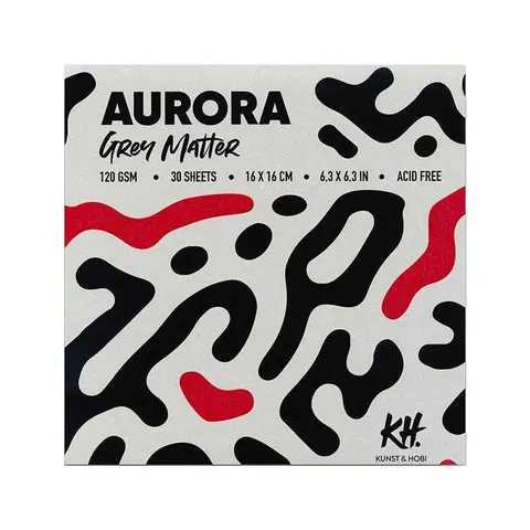Blok Aurora Grey Matter - 16 x 16 cm, 120 g, 30 ark.
