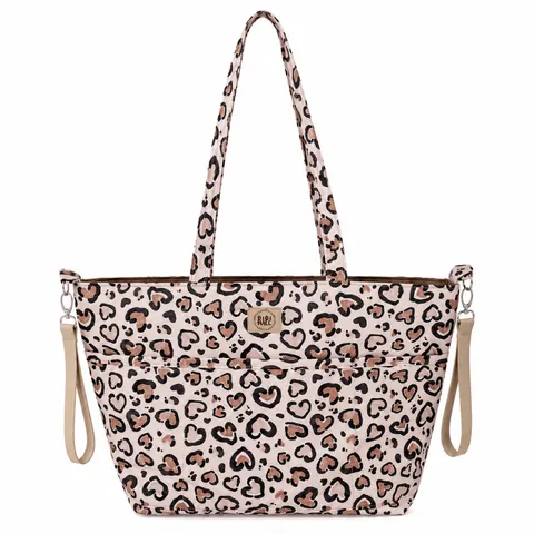 Torba do wózka shopper-Panterka beżowa