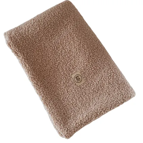 Kocyk Boucle Beżowy Baranek 75x100/100x140 cm