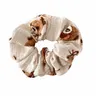 Muślinowa scrunchie w misie delikatna frotka do włosów