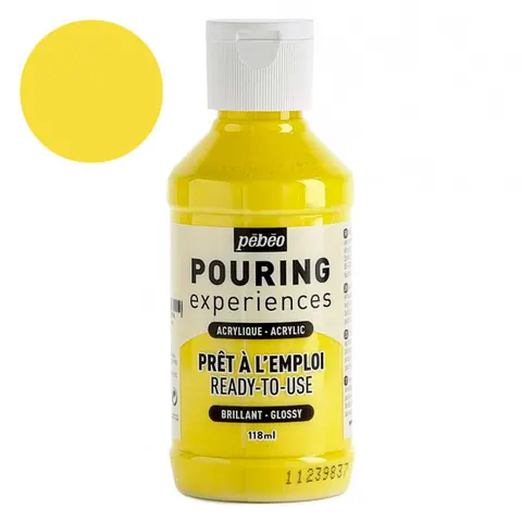 Farba do pouringu Pebeo Pouring Experiences 118 ml - 11 Primary Yellow