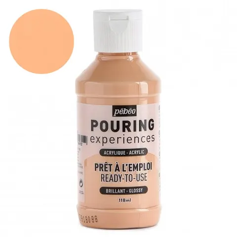 Farba do pouringu Pebeo Pouring Experiences 118 ml - 15 Pink beige