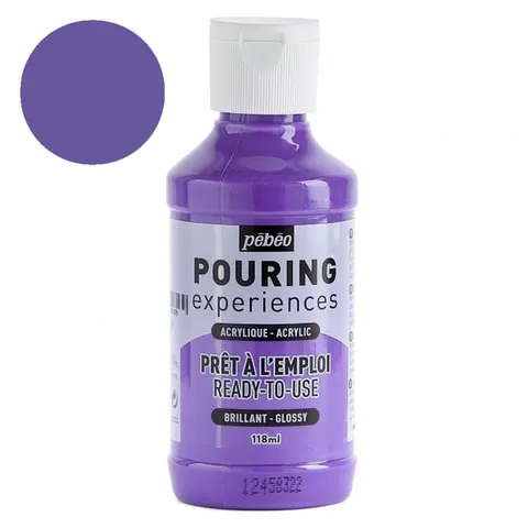 Farba do pouringu Pebeo Pouring Experiences 118 ml - 16 Light violet