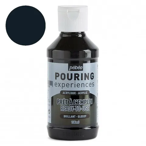 Farba do pouringu Pebeo Pouring Experiences 118 ml - 22 Ivory black
