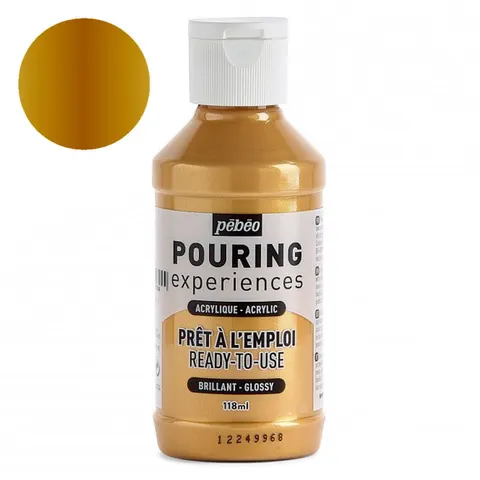 Farba do pouringu Pebeo Pouring Experiences 118 ml - 24 Gold