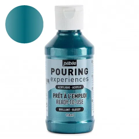 Farba do pouringu Pebeo Pouring Experiences 118 ml - 28 Metallic cobalt