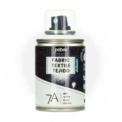 Farba do tkanin spray Pebeo Setacolor 7A 100 ml - 401 White