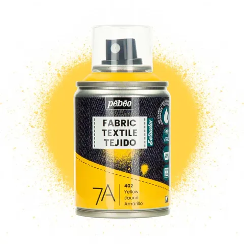 Farba do tkanin spray Pebeo Setacolor 7A 100 ml - 402 Yellow