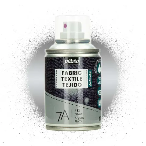 Farba do tkanin spray Pebeo Setacolor 7A 100 ml - 432 Silver