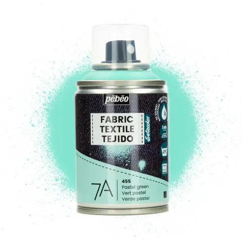 Farba do tkanin spray Pebeo Setacolor 7A 100 ml - 455 Pastel green