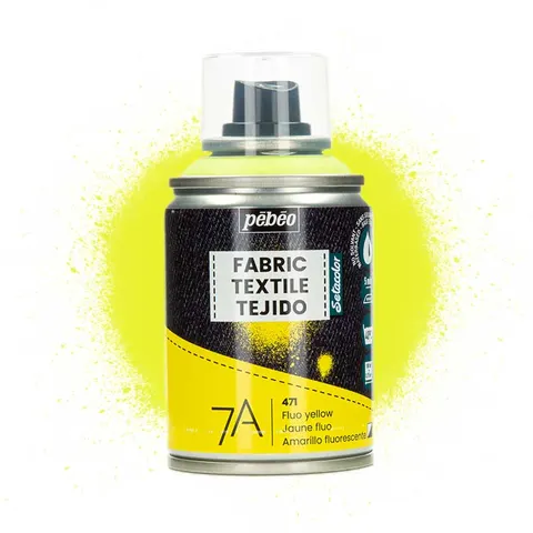 Farba do tkanin spray Pebeo Setacolor 7A 100 ml - 471 Fluo Yellow