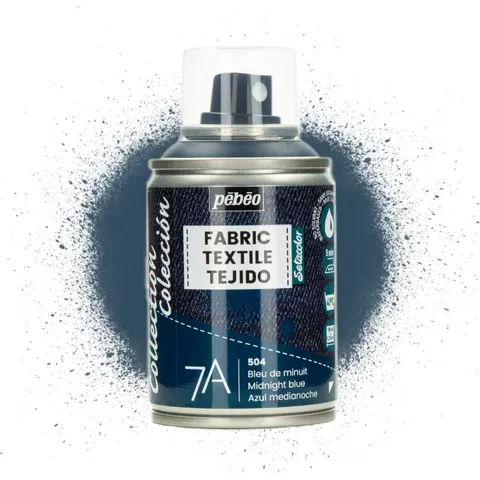 Farba do tkanin spray Pebeo Setacolor 7A 100 ml - 504 Midnight blue