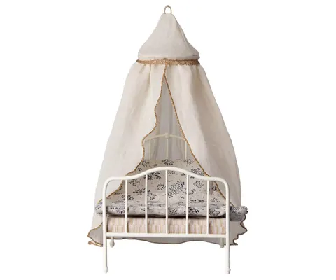 MAILEG - Miniaturowy baldachim - Miniature bed canopy - Cream