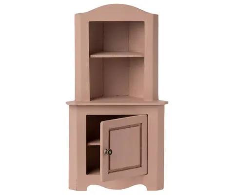 MAILEG - Kredens narożny dla Myszek - Miniature corner cabinet - Rose