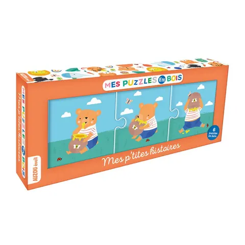 Auzou puzzle drewniane Codzienne historie