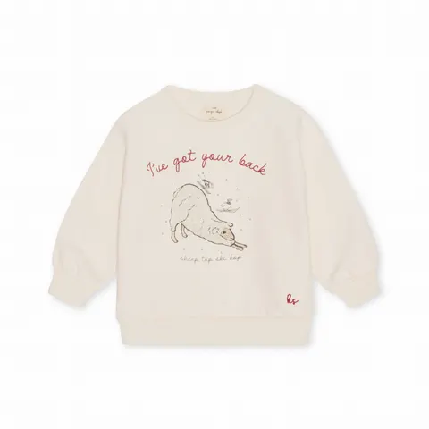 Konges Slojd - Dziecięca bluza LOU - ANTIQUE WHITE