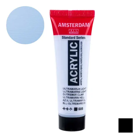 Farba akrylowa Amsterdam Acrylic 20 ml - 505 Ultramarine Light
