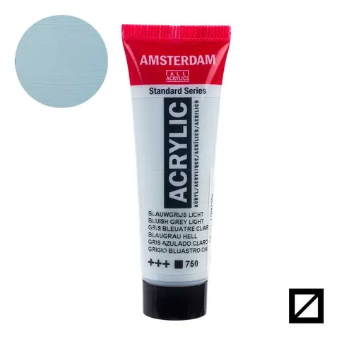 Farba akrylowa Amsterdam Acrylic 20 ml - 750 Bluish Grey Light
