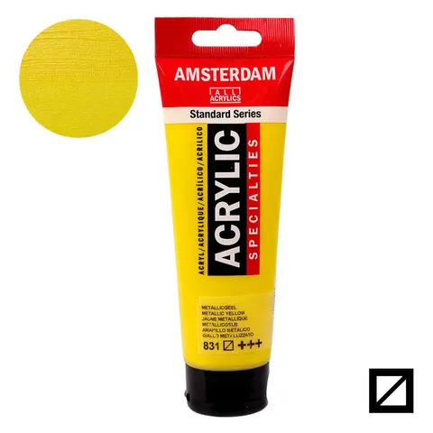 Farba akrylowa Amsterdam Acrylic 120 ml - 831 Metallic Yellow