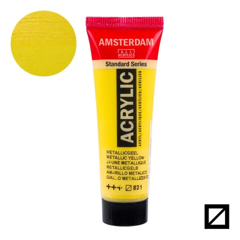 Farba akrylowa Amsterdam Acrylic 20 ml - 831 Metallic Yellow