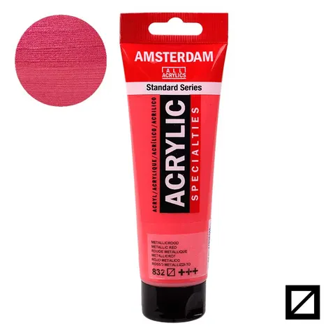 Farba akrylowa Amsterdam Acrylic 120 ml - 832 Metallic Red