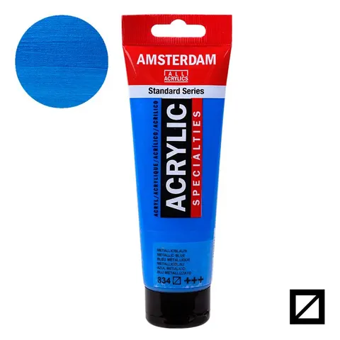 Farba akrylowa Amsterdam Acrylic 120 ml - 834 Metallic Blue